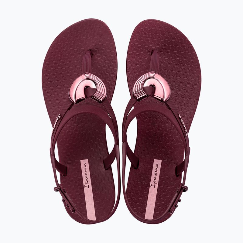 Women's sandals Ipanema Classic Dreamy burgundy/burgundy/metallic 2