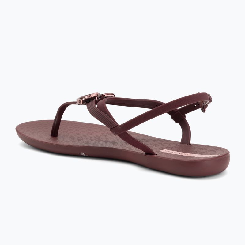 Women's sandals Ipanema Classic Dreamy burgundy/burgundy/metallic 3
