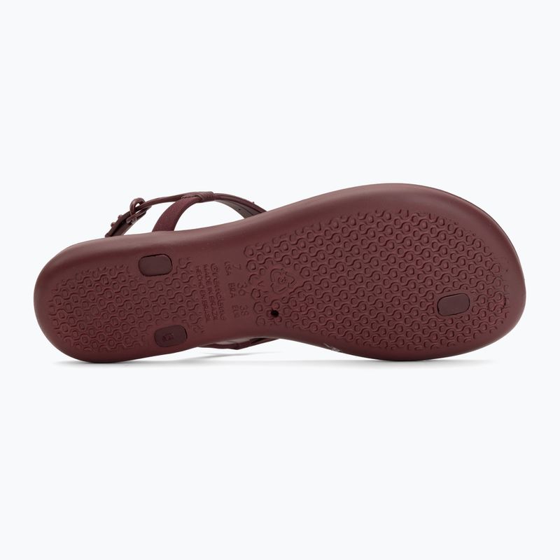Women's sandals Ipanema Classic Dreamy burgundy/burgundy/metallic 4