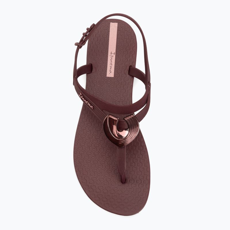 Women's sandals Ipanema Classic Dreamy burgundy/burgundy/metallic 5