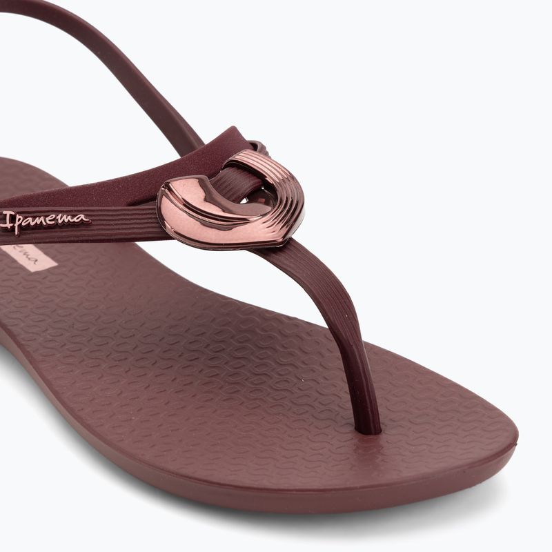 Women's sandals Ipanema Classic Dreamy burgundy/burgundy/metallic 7