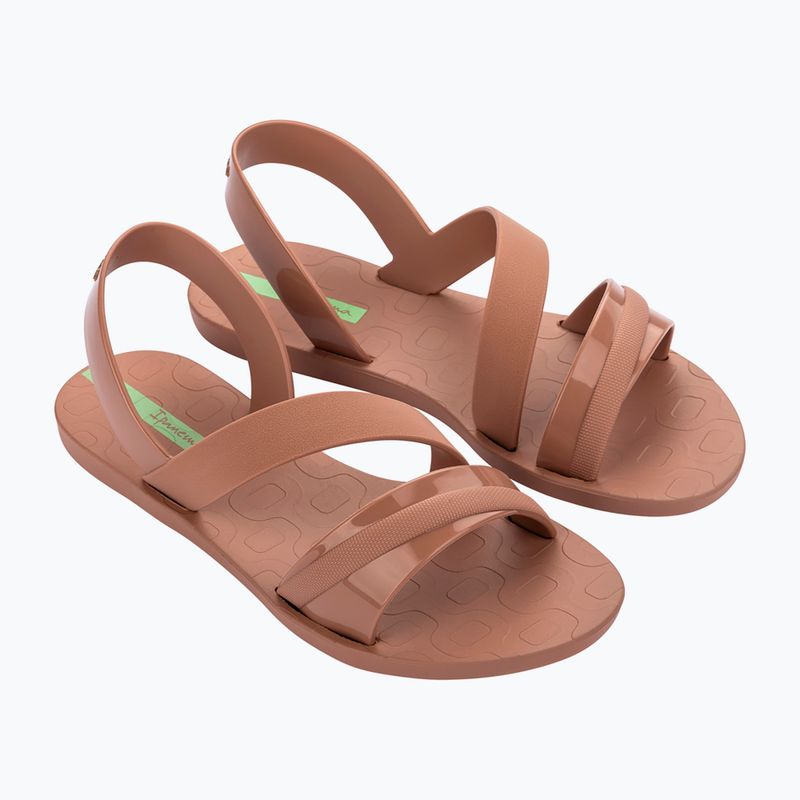Women's sandals Ipanema Vibrant Sand brown/brown/green 8