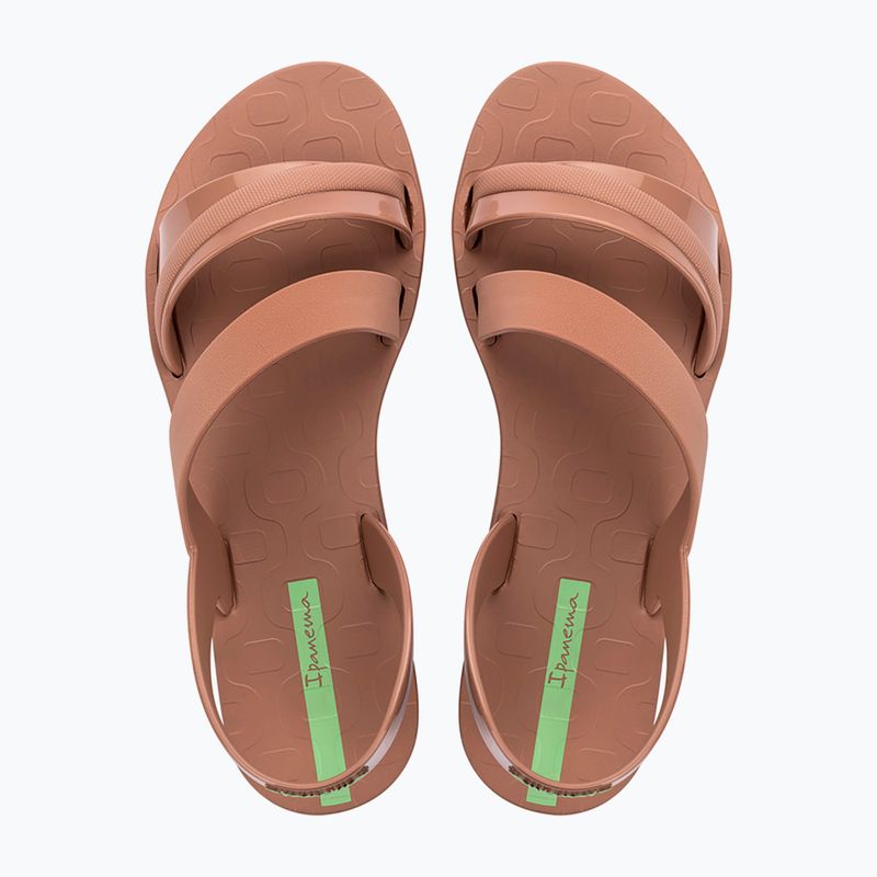 Women's sandals Ipanema Vibrant Sand brown/brown/green 9