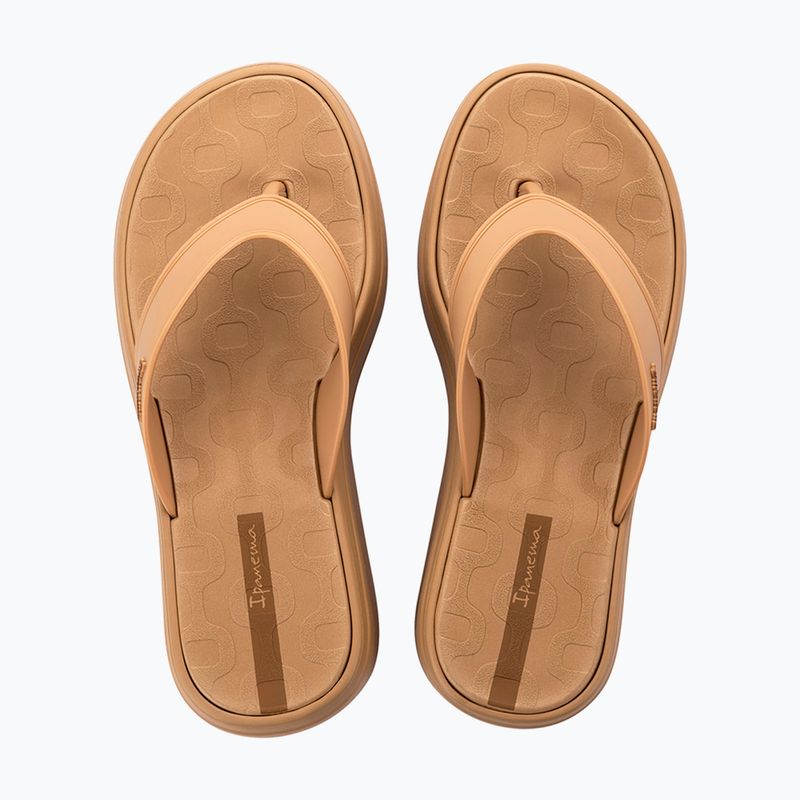 Women's flip-flops Ipanema Solaris beige/beige/brown 3