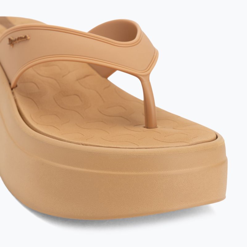 Women's flip-flops Ipanema Solaris beige/beige/brown 7