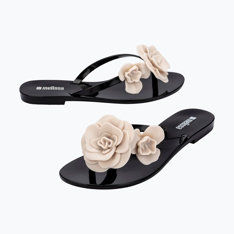 Women's flip-flops Melissa Harmonic Petals Ad black/beige 4