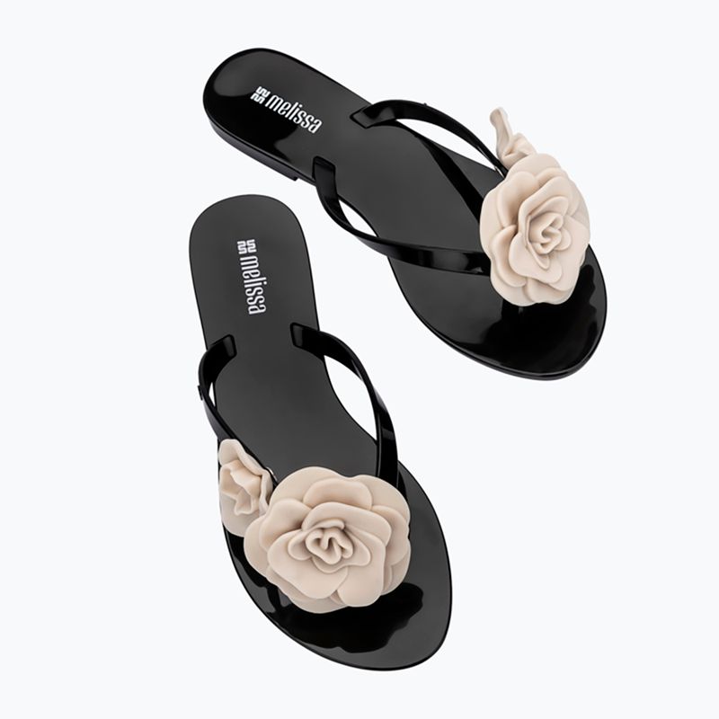 Women's flip-flops Melissa Harmonic Petals Ad black/beige 5