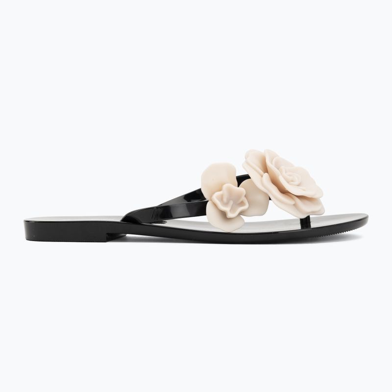 Women's flip-flops Melissa Harmonic Petals Ad black/beige 2