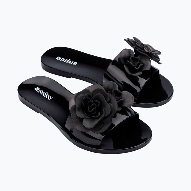 Women's slides Melissa Babe Petals Ad black 3