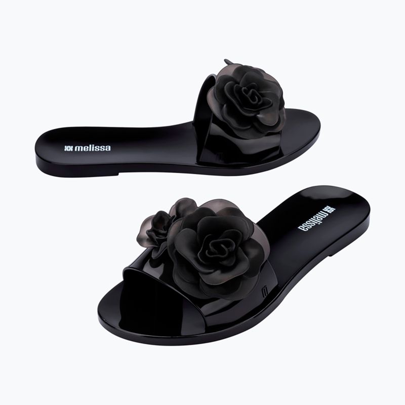Women's slides Melissa Babe Petals Ad black 4