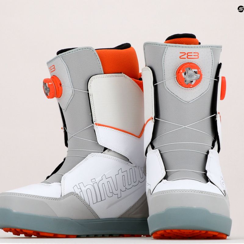 Men's snowboard boots ThirtyTwo Lashed Double Boa Powell '22 white 8105000482 15