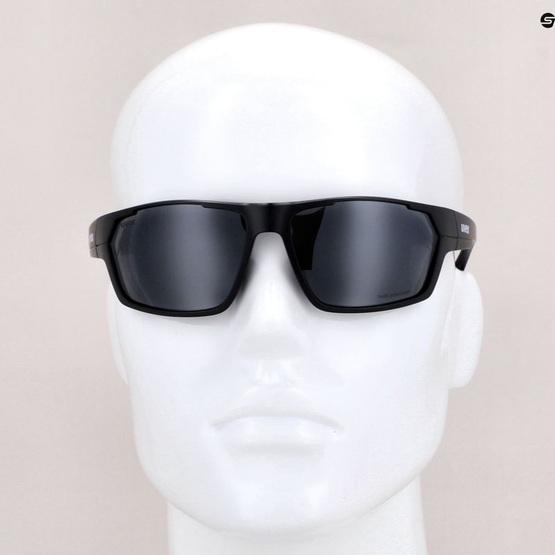 UVEX Sportstyle 233 P black mat/polavision litemirror silver cycling glasses S5320972250 10