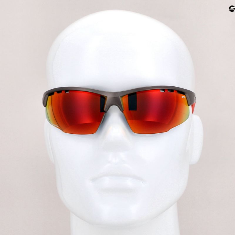 GOG Falcon Xtreme matt gun/red/polychromatic red cycling glasses E863-2 8