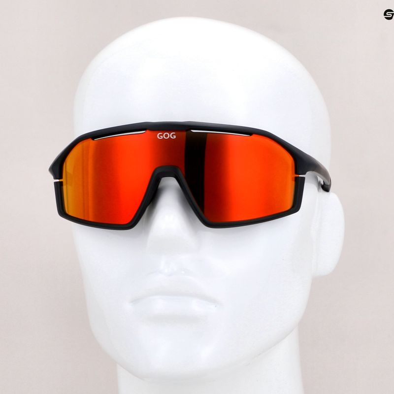GOG cycling glasses Odyss matt navy blue/black/polychromatic red E605-2 8