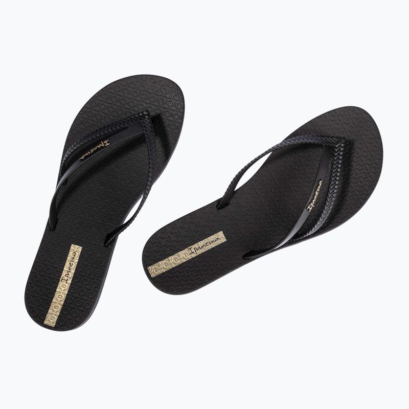 Ipanema Bossa black/black women's flip flops 8