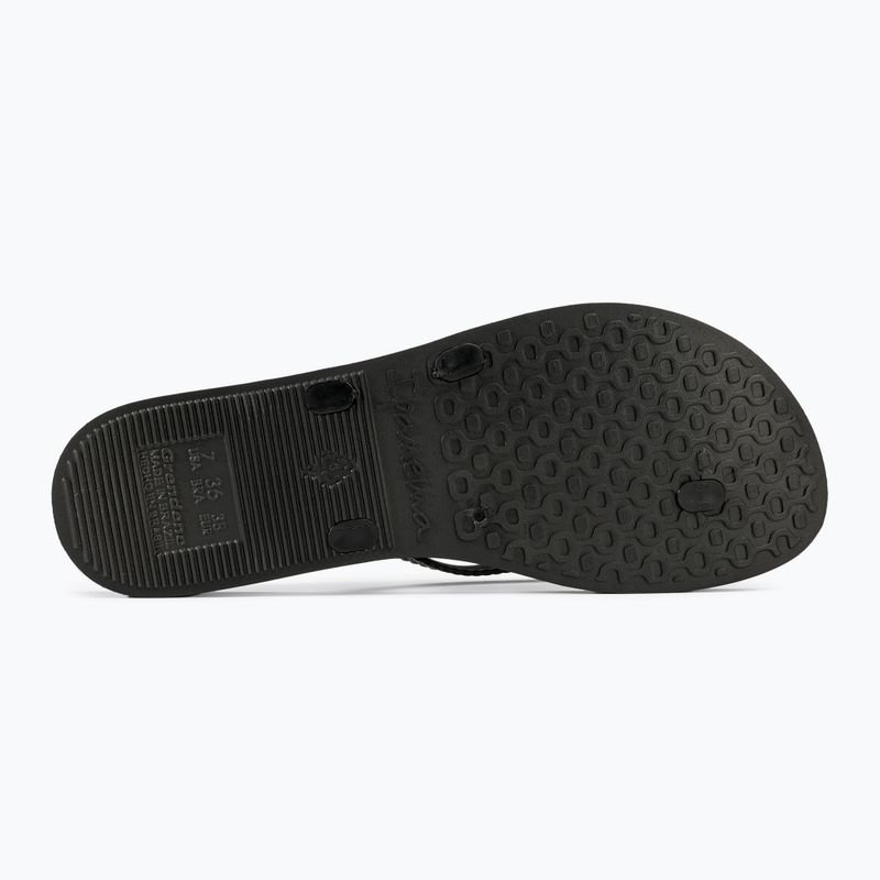 Ipanema Bossa black/black women's flip flops 4