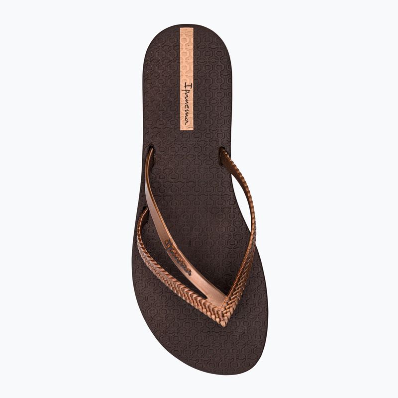 Ipanema Bossa brown women's flip flops 82067-20093 6