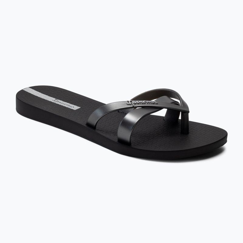 Ipanema Kirei women's flip flops black and silver 81805-24145