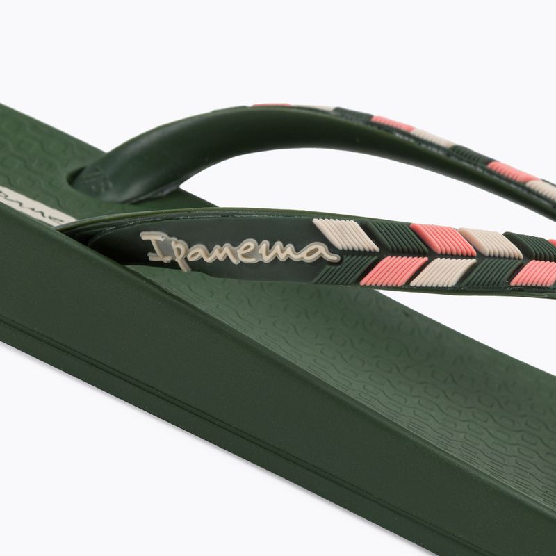 Women's Ipanema Anatomic Lov flip flops green 82769-22021 7