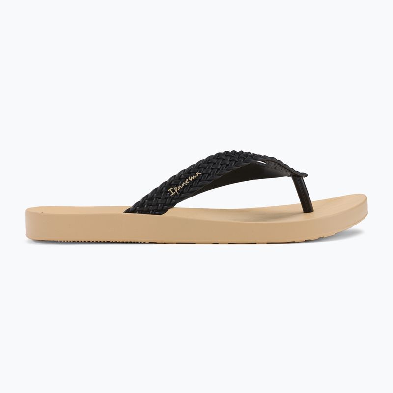 Ipanema Soul women's flip flops beige and black 26362-20837 2