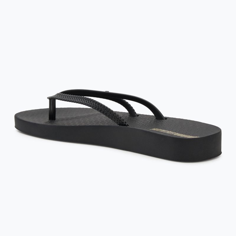 Women's Ipanema Bossa Soft V black flip flops 3