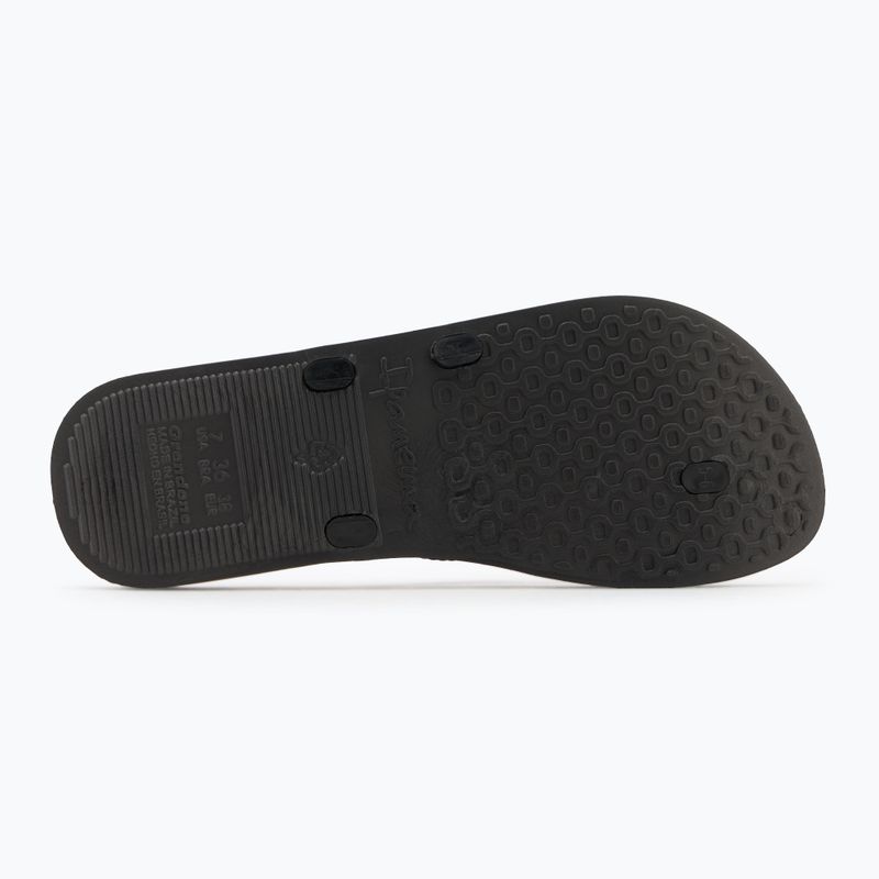 Women's Ipanema Bossa Soft V black flip flops 4