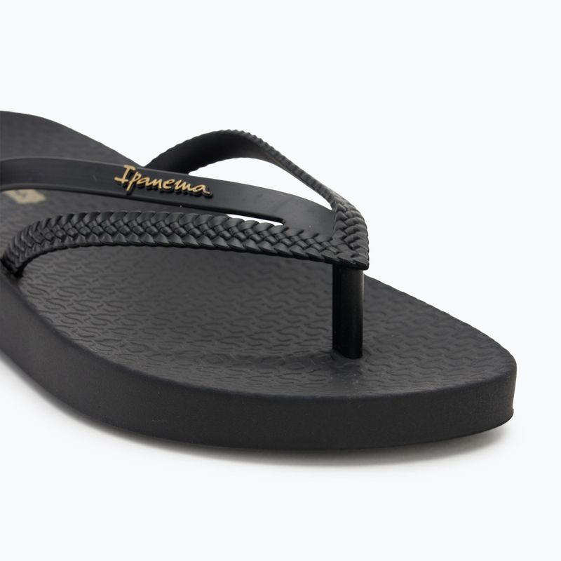 Women's Ipanema Bossa Soft V black flip flops 7