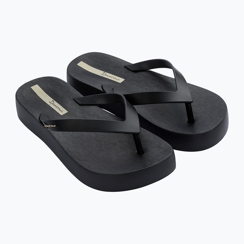 Ipanema Flatform women's flip flops black 26602-20766 10