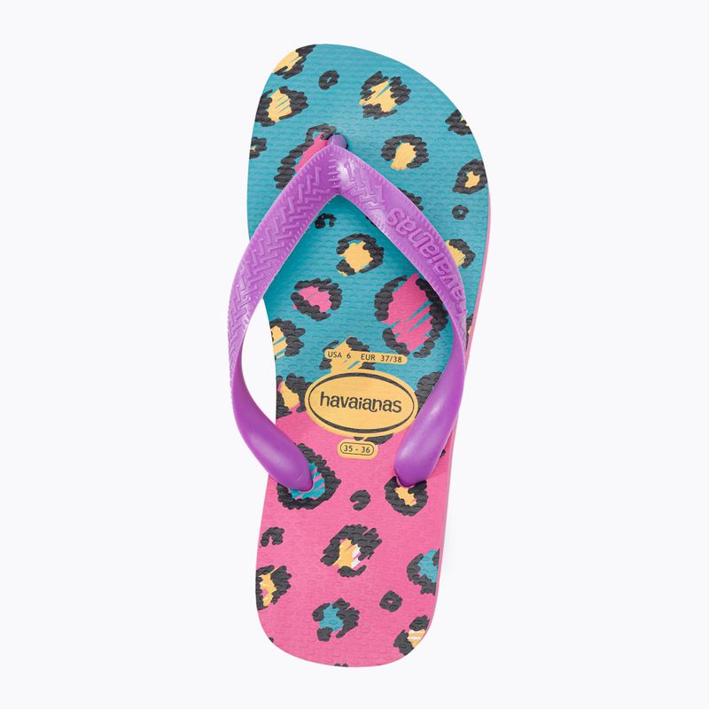 Women's Havaianas Top Animals flip flops pink H4132920 6