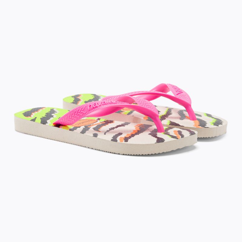 Havaianas Top Animals women's flip flops beige H4132920 5