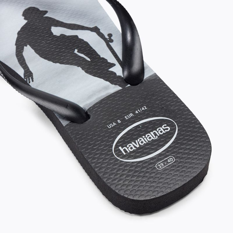 Men's Havaianas Hype flip flops black H4127920 8