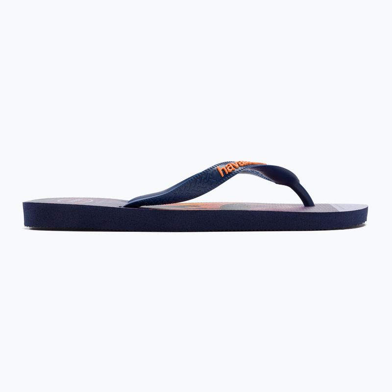 Men's Havaianas Hype navy blue flip flops H4127920 2