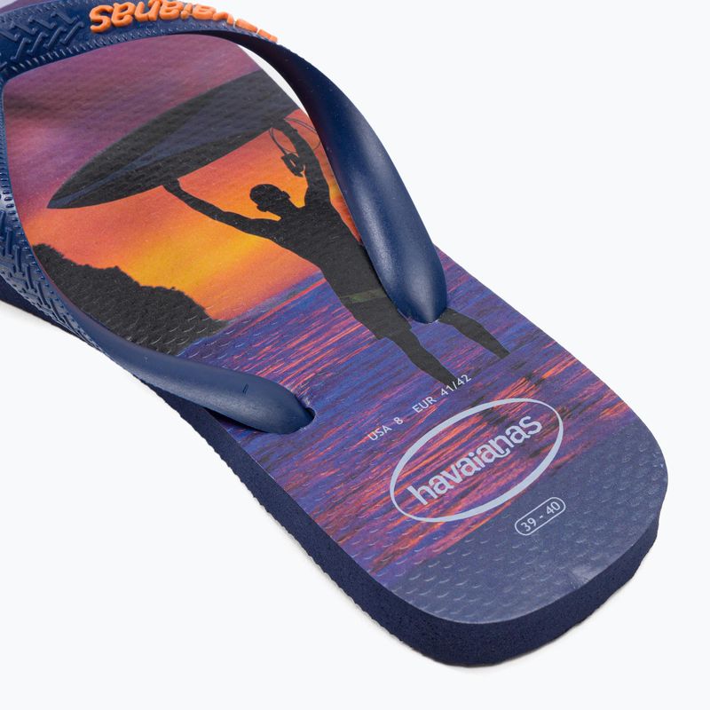 Men's Havaianas Hype navy blue flip flops H4127920 8