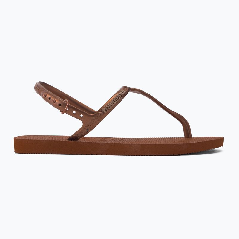 Havaianas Twist brown women's flip flops H4144756 2