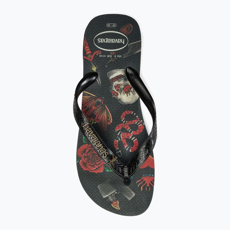 Men's Havaianas Top Tribo flip flops black / black 5