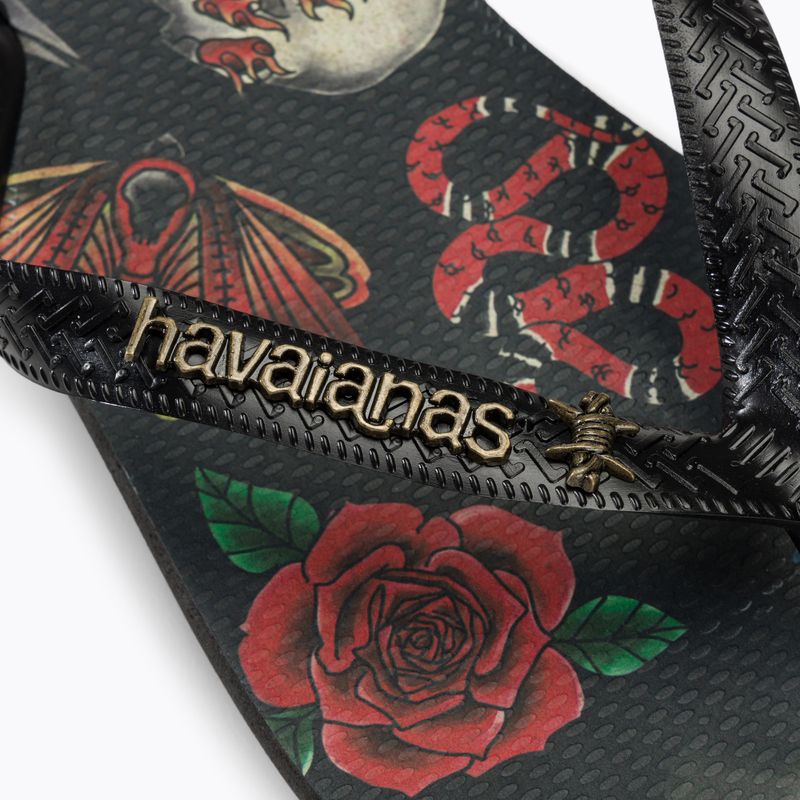 Men's Havaianas Top Tribo flip flops black / black 8