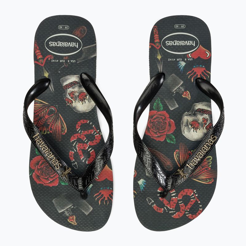 Men's Havaianas Top Tribo flip flops black / black 9