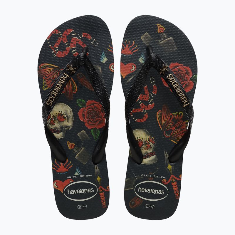 Men's Havaianas Top Tribo flip flops black / black 12