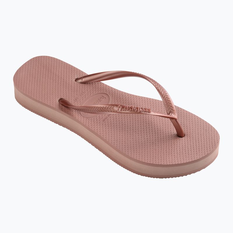 Women's Havaianas Slim Platform flip flops crocus rose