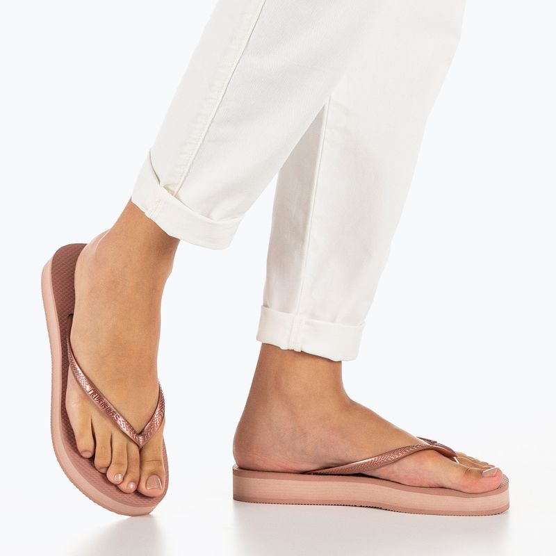 Women's Havaianas Slim Platform flip flops crocus rose 6