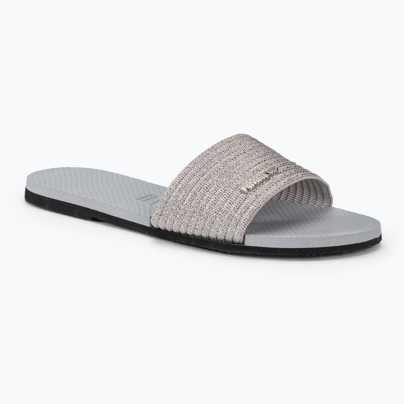 Women's slides Havaianas You Malta Metallic ice grey