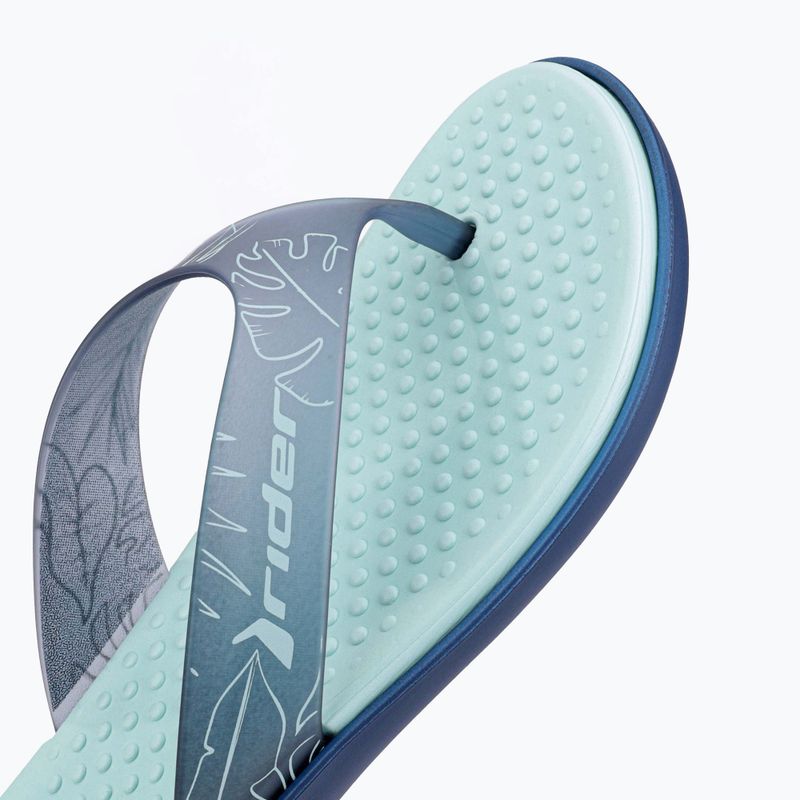 Women's RIDER Aqua IV Fem blue-green flip flops 83328-AD469 11