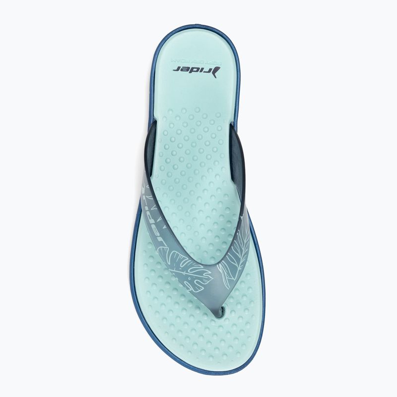 Women's RIDER Aqua IV Fem blue-green flip flops 83328-AD469 6