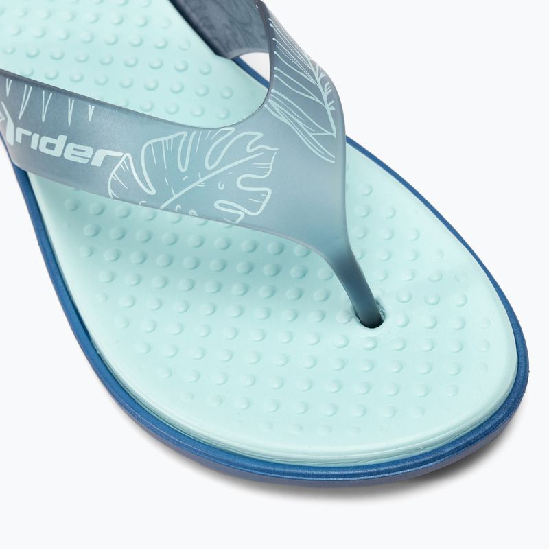 Women's RIDER Aqua IV Fem blue-green flip flops 83328-AD469 7