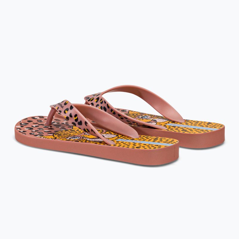 Ipanema Safari Fun Kids flip flops pink and yellow 26851-AF801 3