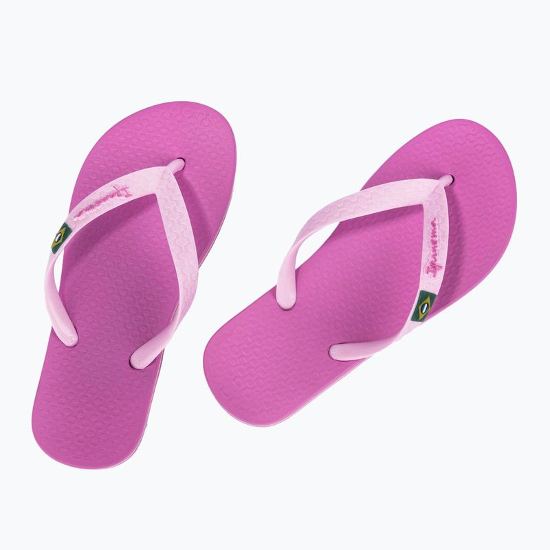 Ipanema Clas Brasil II lilac/lilac children's flip flops 10