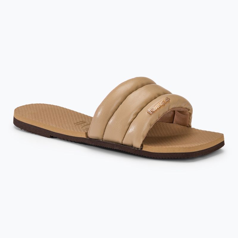 Women's Havaianas You Milan slides rose gold