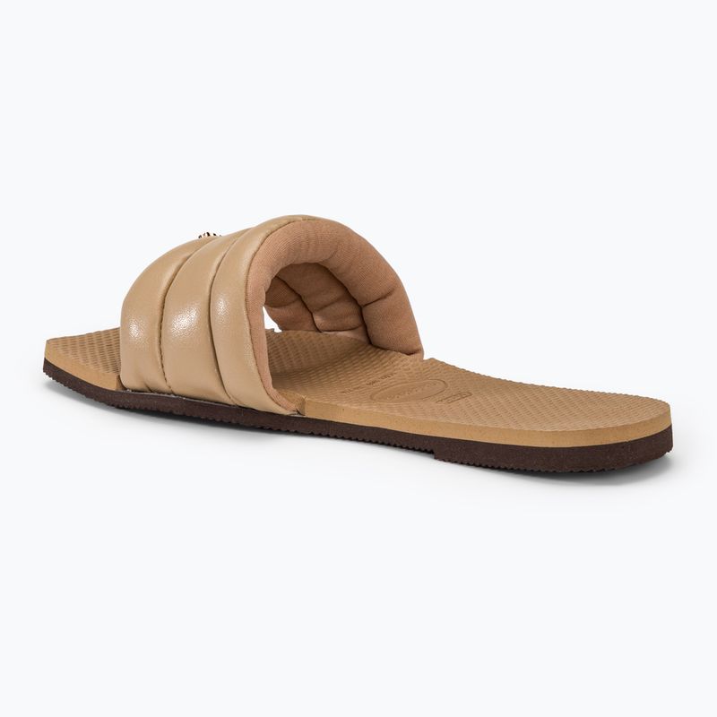 Women's Havaianas You Milan slides rose gold 3