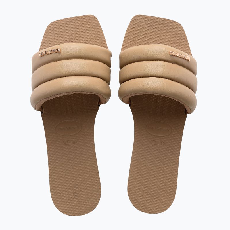 Women's Havaianas You Milan slides rose gold 10