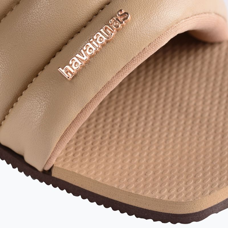 Women's Havaianas You Milan slides rose gold 13